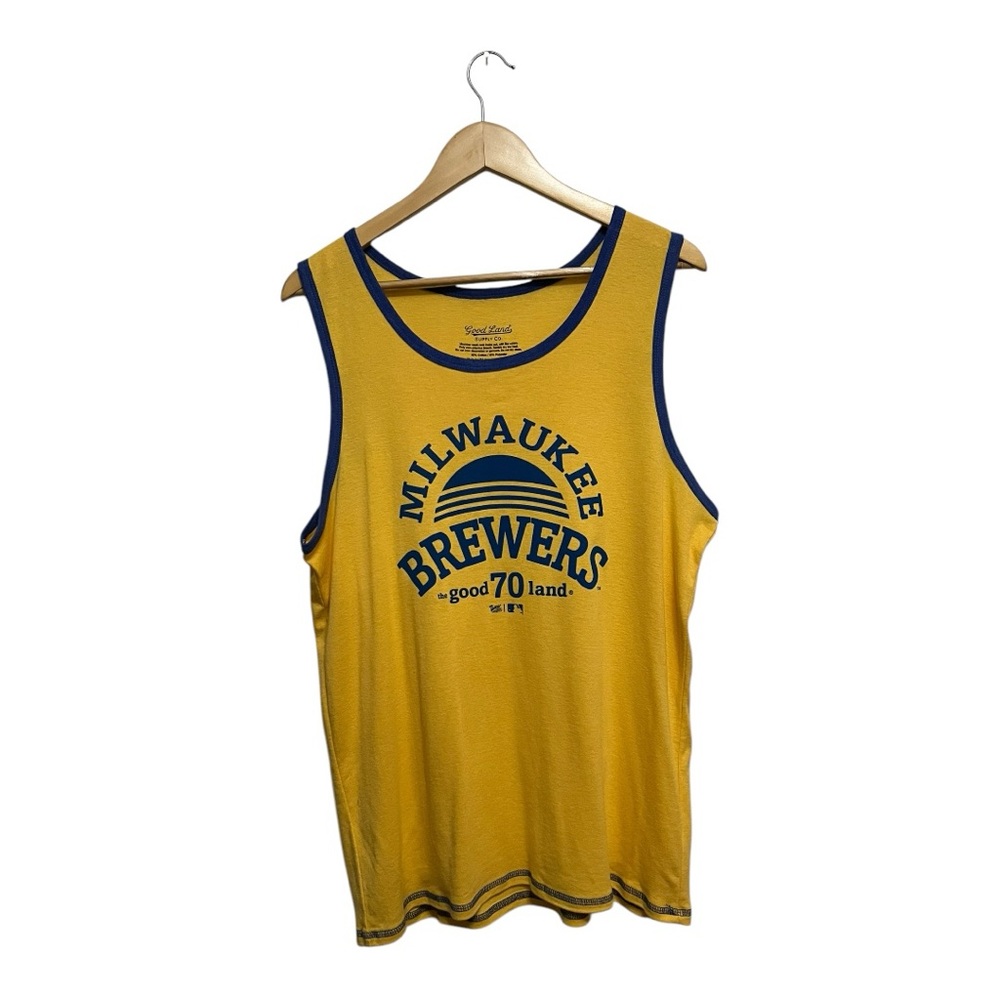 Good Land Supply Co Yellow Milwaukee Brewers Tank, L